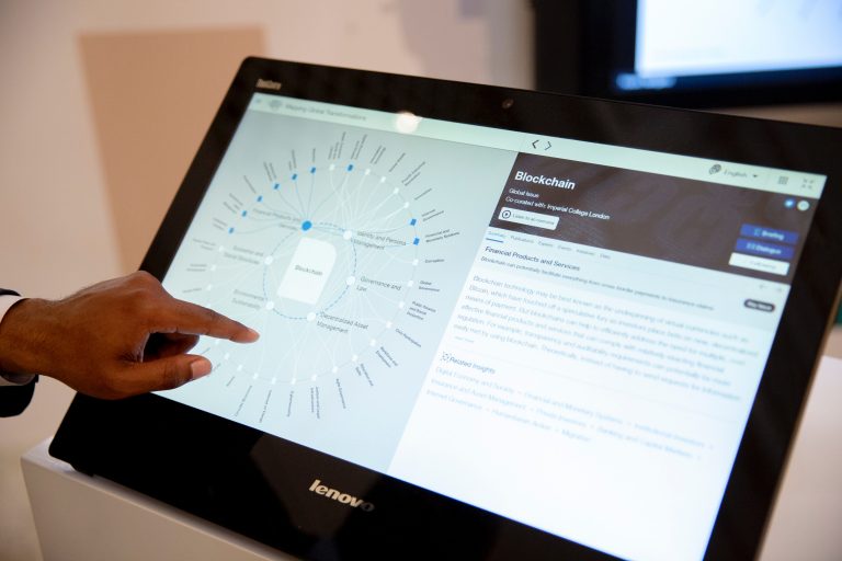 Lenovo monitor displaying texts